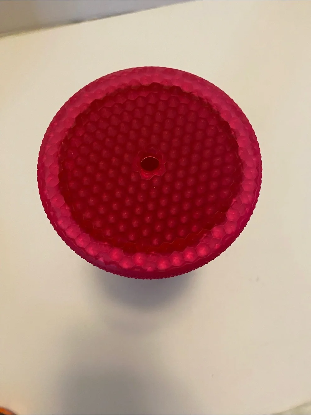 starbucks 2023 hot pink soft touch studded tumbler venti 24oz Brand New No Straw
